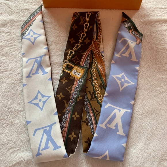 NEW LOUIS VUITTON BLUE & WHITE ULTIMATE MONOGRAM BB BANDEAU -  M76676 - Picture 9 of 14